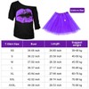 WILDPARTY 80s Outfit Women's Set, T-Shirt, Tutu, Belt Bag, Headband,