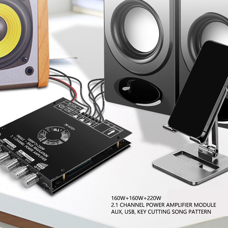 HT21 Bluetooth Power Amplifier Board with Subwoofer 2.1 Channel TDA7498E