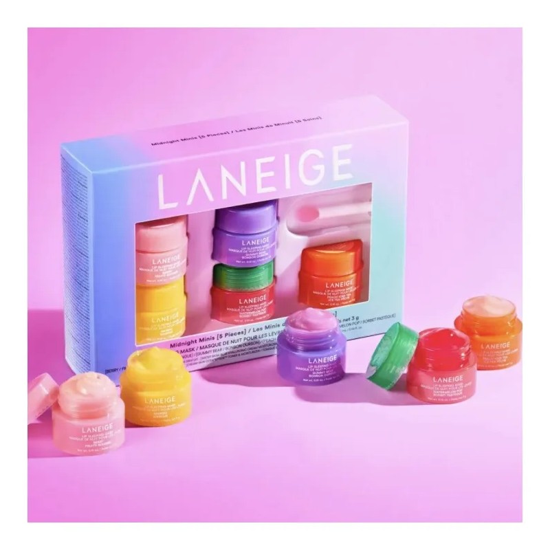 Midnight Minis Lip Sleeping Mask Set Laneige 100% Original