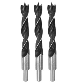 HARFINGTON 3pcs Brad Point Drill Bits 16mm(5/8") Dia Straight Round Shank Drill Metric Brad Point 4.53" Drilling Depth Spiral Twist Drill Bits for Carpenter Woodworking Plastic Rubber