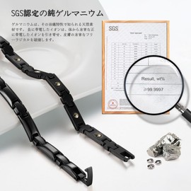 HyyMe Germanium Necklace (26 Tablets, 99.999% Purity), Electrostatic Removal, Strongest, Made of Pure Titanium, Popular, Hematite, Sports Necklace, Unisex, Stylish, Lightweight, Fashion Jewelry,