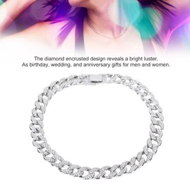 QANYEGN Cuban Link Chain, Cuban Chain Necklaces, Cuban Necklace for Men Women Hip Hop Jewelry (Silver)