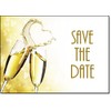 doodlecards Save the Date Heart Champagne Postcards Cards Pack of