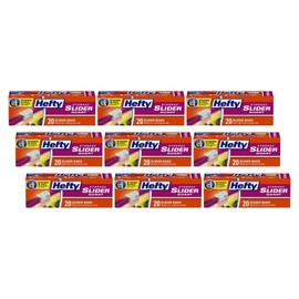 Hefty Slider Bags, Quart, 20 CT(9)