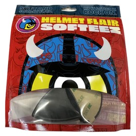 Helmet Flair Softeez Black Cat Ears for Helmet | Made in USA | Foam Kitty Ear Accessory for Bike, Ski, Snowboard & Airsoft Helmet | Peel & Stick | Pair (Black)