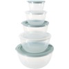 com-four® 5-Piece Mixing Bowl Set with Lids - Salad Bowls