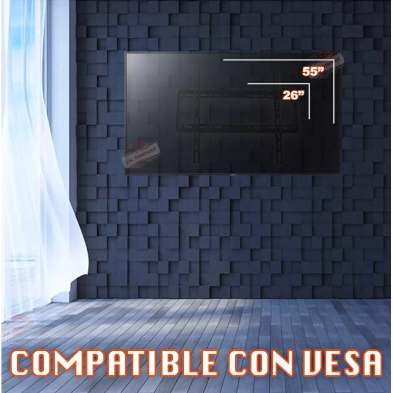 J.H. Company Soporte Metalico Fijo Pantalla Panel Tv 26 A