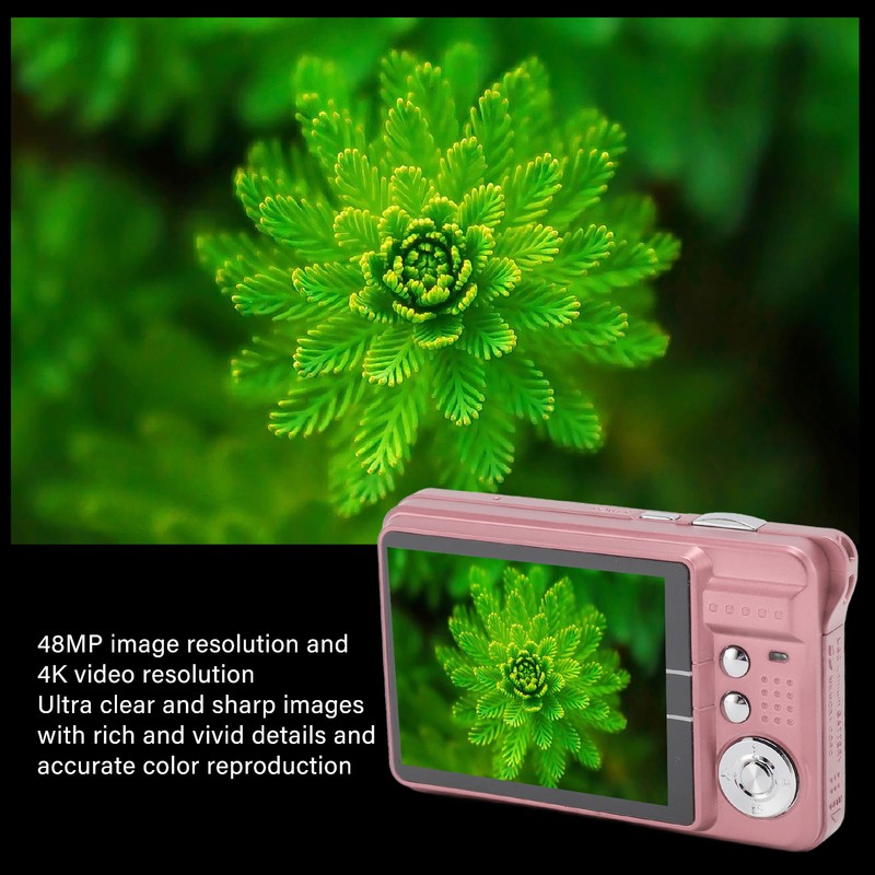 4K Digital Camera 48MP HD 2.7 Inch Screen 8X Zoom