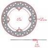 Caltric 4 Front Rear Brake Disc Rotor for Polaris RZR
