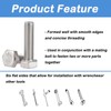Tayffency 20Pcs 1/4-20 x 2-1/2" Hex Head Screw Bolt, Stainless