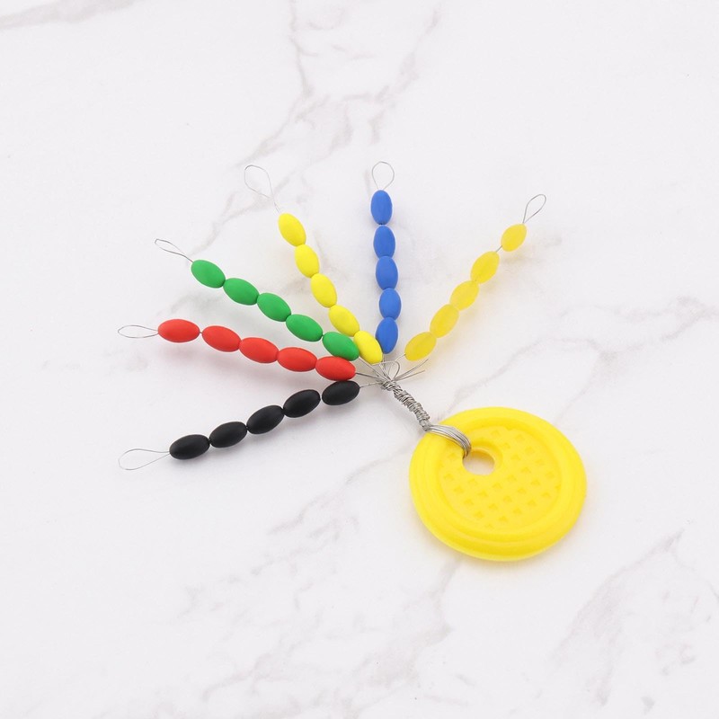 OTOTEC 10 Sets Rubber Fishing Stoppers 30-in-1 Oval Colourful Space