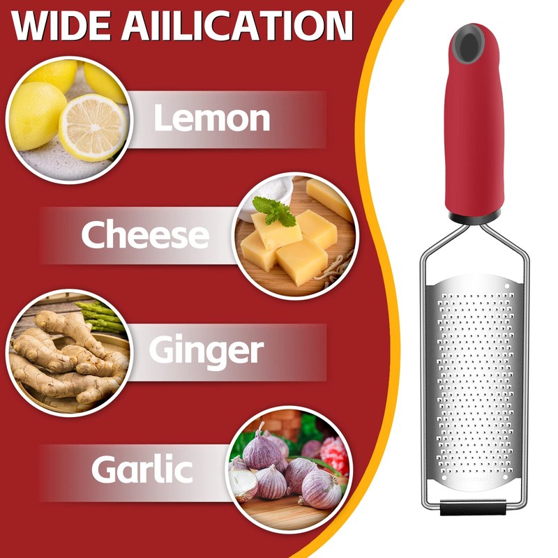 CUESVAP Cheese Grater for Kitchen and Parmesan, 3 in 1