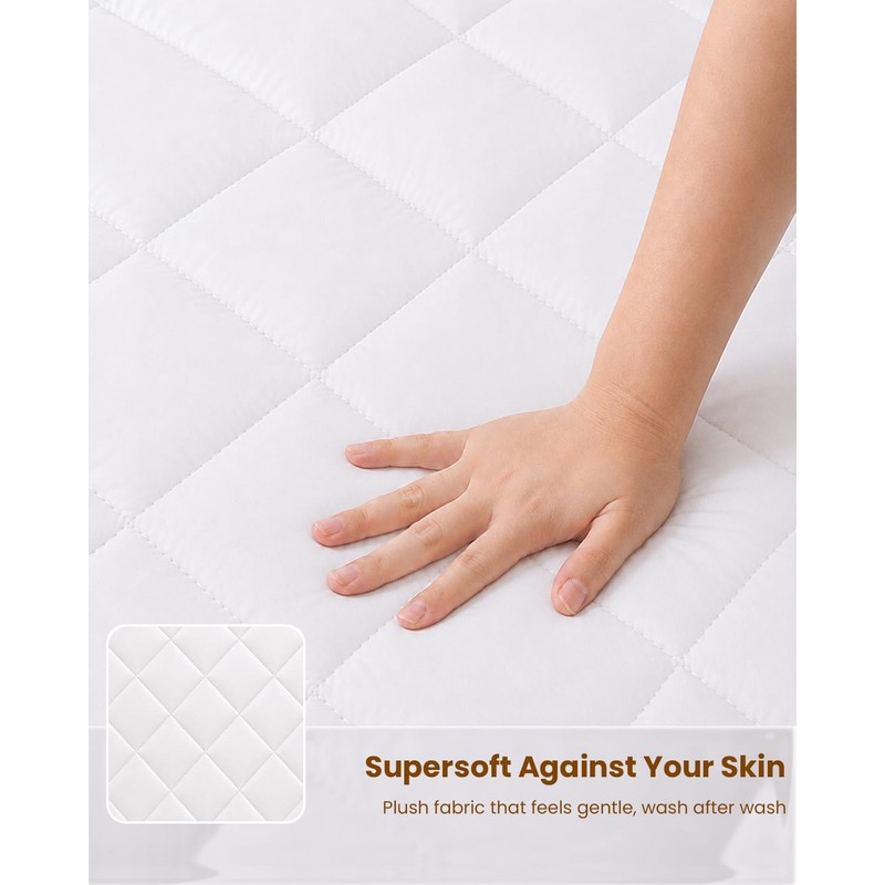 Heated Mattress Pad Queen: Even Fast Heating 125.6°F Dual Control