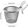 Stainless Steel Pasta Basket, Mesh Spider Food Dumpling Noodle Strainer,