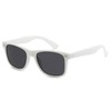 My Shades - Retro 80's Classic Rectangle Sunglasses (White, Smoke)