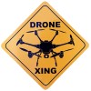 Handmade Drone Xing- Hexicopter 12 x 12" METAL NOVELTY SIGN