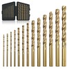 Axelord 13Pcs Cobalt Drill Bit Set (1/16"-1/4"), M35 HSS, 135