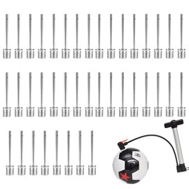 SHULLIN 40 Pcs Stainless Steel Ball Pump Needle FAST Ball Inflation Ball pump needles Ball Inflator Needle Football Pump Needle for Basketball Football Rugby Volleyball Leather Ball(Silver)