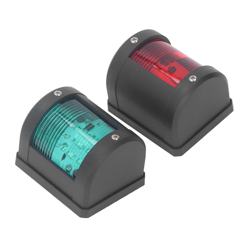 2Pcs LED Navigation Light PC Starboard Green Port Red 112.5°