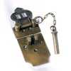 4 Inch Large Antique Style Trunk Hasp with Chain Pin
