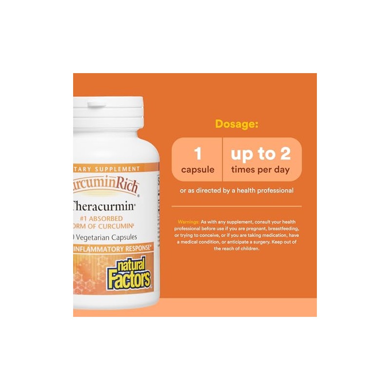 Natural Factors - CurcuminRich Theracurmin 30mg, 1 Absorbed Form of