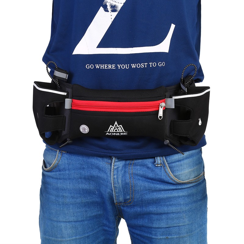 AONIJIE Sports Fashionable Waterproof Neoprene Adjustable Belt Waist Pouch Bag