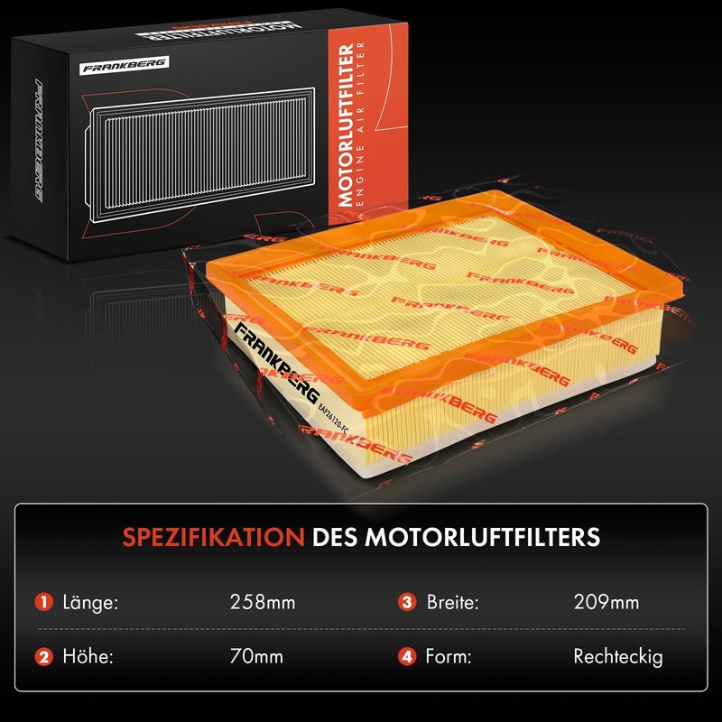 Frankberg Air Filter Replacement # 16546-1783R-3