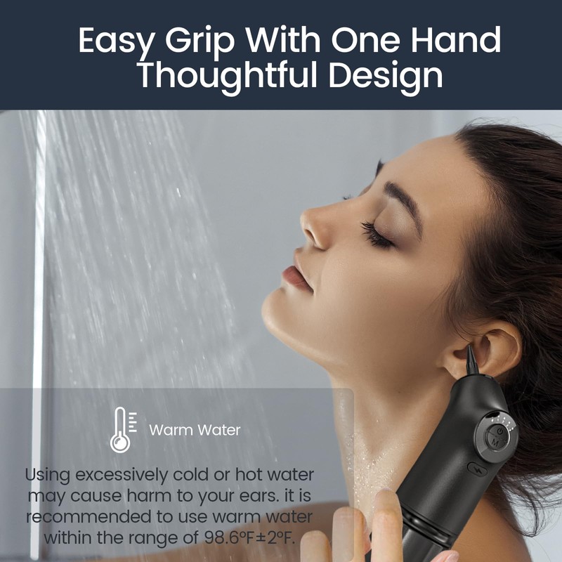 Uorker Ear Wax Removal Kit, Water Powered Ear Cleaner, Safe