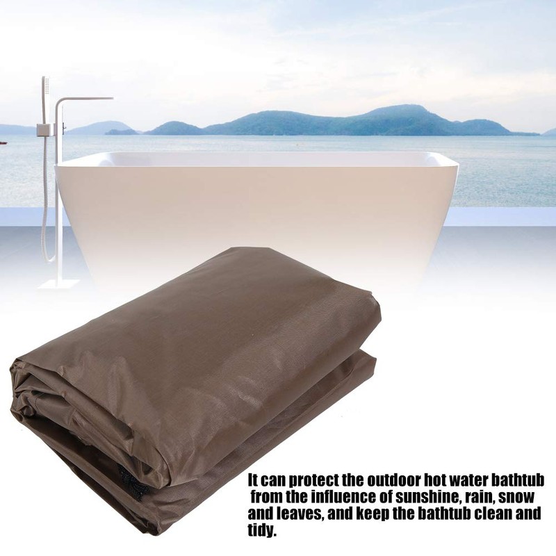 Vipxyc Hot Spring Cover, Square Hot Spring Bath Cover Foldable