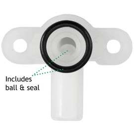 SPARES2GO Pressure Relief Device PRD with Rubber O-Ring Ball Valve Compatible with Triton Electric Shower
