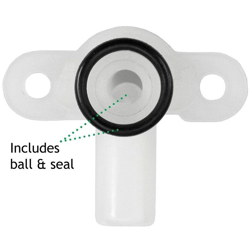 SPARES2GO Pressure Relief Device PRD with Rubber O-Ring Ball Valve