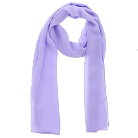 WESTEND CHOICE Ladies Chiffon Scarves Women Plain Neck Scarf Soft Headwrap Girls Headscarf Sheer Wrap women's scarves & wraps 150x45 cm (Light purple)