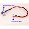 Gebildet 10pcs 6mm 1/4" AC/DC 12-24V LED Metal Indicator Light