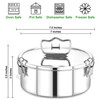 EasyShopForEveryone Stainless Steel Flanera, 7.5 x 7.5 x 3.5 Inches
