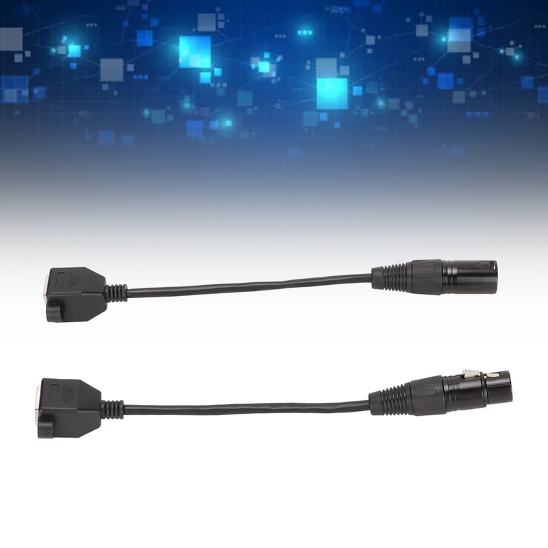 2pcs XLR3 to RJ45 Cable 3pin Plug and Play Female