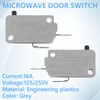 NWUCZW KW3A Microwave Oven Door Switch 16A 125V/250V Door Interloc