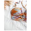 MakeMeChic Women's Floral Tie Dye Halter Top Ruched Criss Cross