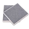 TOPAZ 2Pcs Cabin Air Filter with Activated Carbon Compatible with