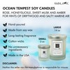 Nabila K – Ocean Tempest - Soy-Based Candle – Rose,