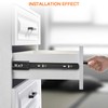 6PCS Drawer Glides 12 inch,Heavy Duty Full Extension Drawer Slides,