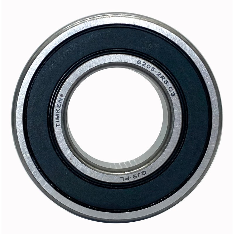 2PACK TIMKEN 6205-2RSC3 Double Rubber Seal Bearings 25x52x15mm Pre-Lubricated and
