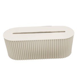 Cable Management Box, Cable Organizer for Cable and Cord Management TV Computer USB Hub System to Cover and Hide (White)