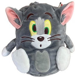 Marushin 4105055300 Mascot Blanket with Drawstring Tom and Jerry, Approx. H 27.6 x W 39.4 inches (70 x 100 cm), Cute, Fluffy, Stylish, Cold Protection
