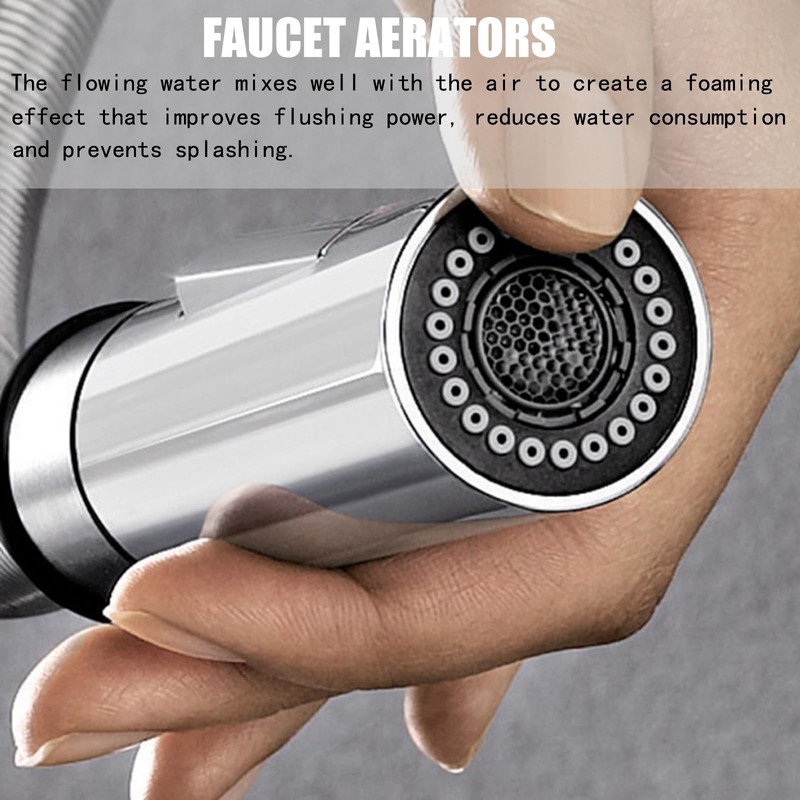 8PCS Faucet Aerator, 16.5mm Water-Saving Flow Limiter Set for Bathroom