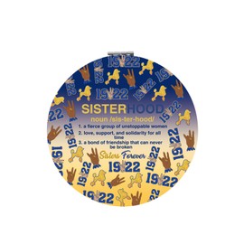 WSNANG SIGRho Sorority Inspired Gift for Women Poodles Sorority Compact Mirror Sorority Paraphernalia Gift (PoodlesMirror)