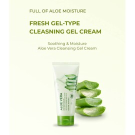Nature Republic Soothing and Moisture Aloe Vera Cleansing Gel Cream, 5.07 fl oz