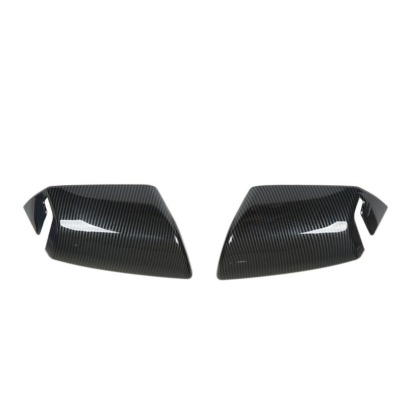 2pcs Side Mirror Cover Carbon Fiber Color Wing Mirror Cap