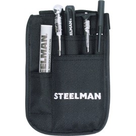 Steelman Tire Repair Technician Tool Kit, 5 Inspection Tools Including Valve Core Remover, Tread Depth Gauge, Aid Gauge, and Tire Crayon