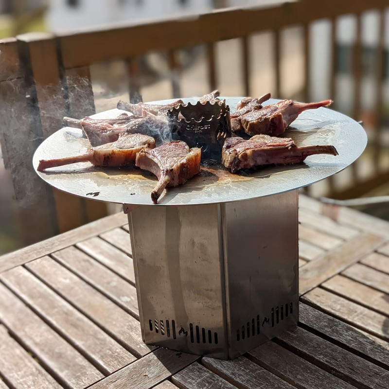 Grillrost.com Das Original Mini Wok Attachment Made of Stainless Steel