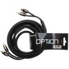 OPTION 2-Channel RCA Cable, 3 Metres, Double Shielded, Coaxial Cable